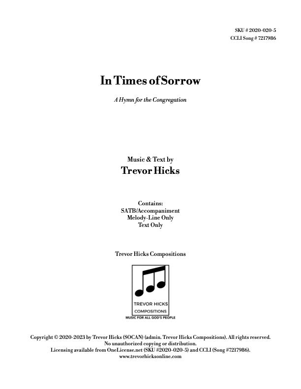 In Times of Sorrow