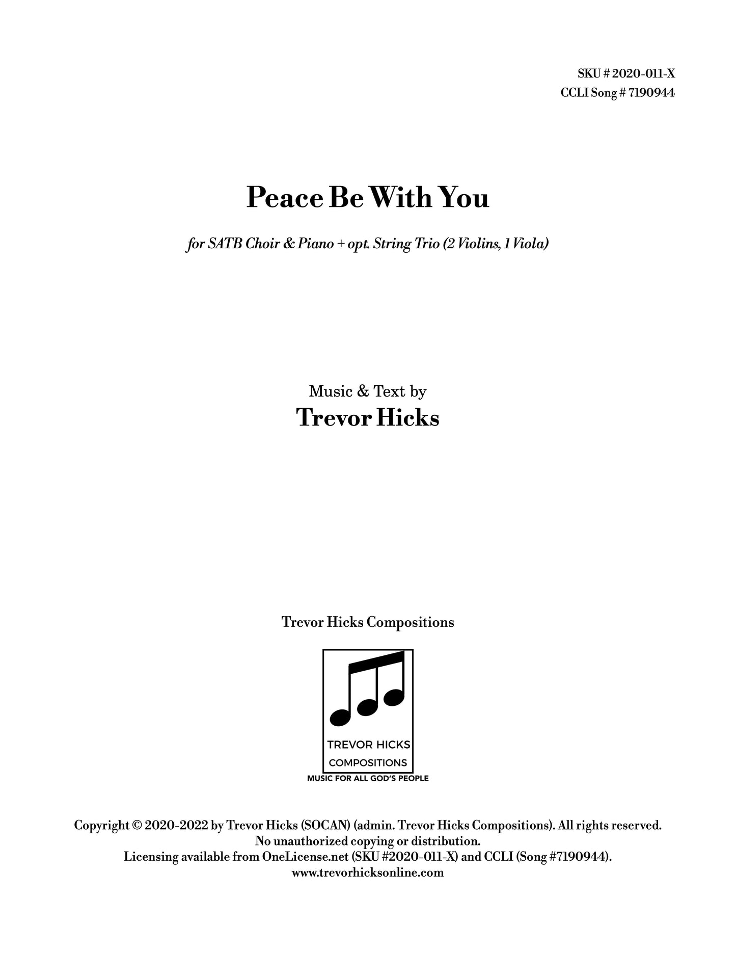 Peace Be With You